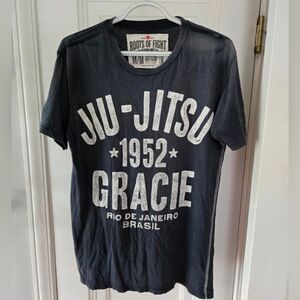 Ultra Rare Roots Of Fight Academia De Gracie Jiu Jitsu Brazil Men's Medium BJJ M
